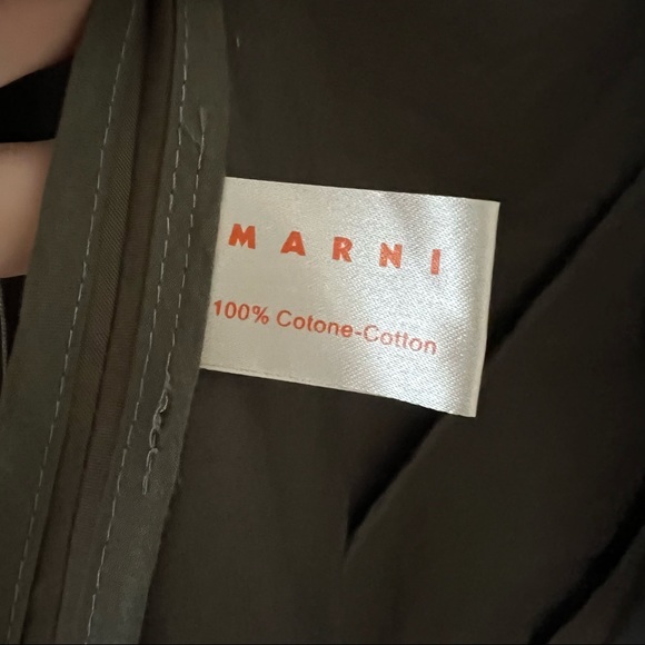 MARNI khaki cotton parka - Picture 5 of 6